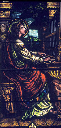St. Cecilia at the organ